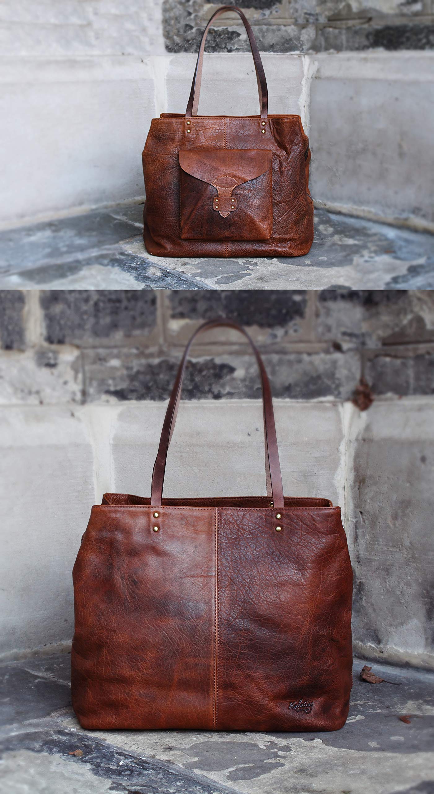 Handgefertigte personalisierte Damen Lederhandtasche Umhängetasche große Tote (passende Brieftasche zum Kauf erhältlich)