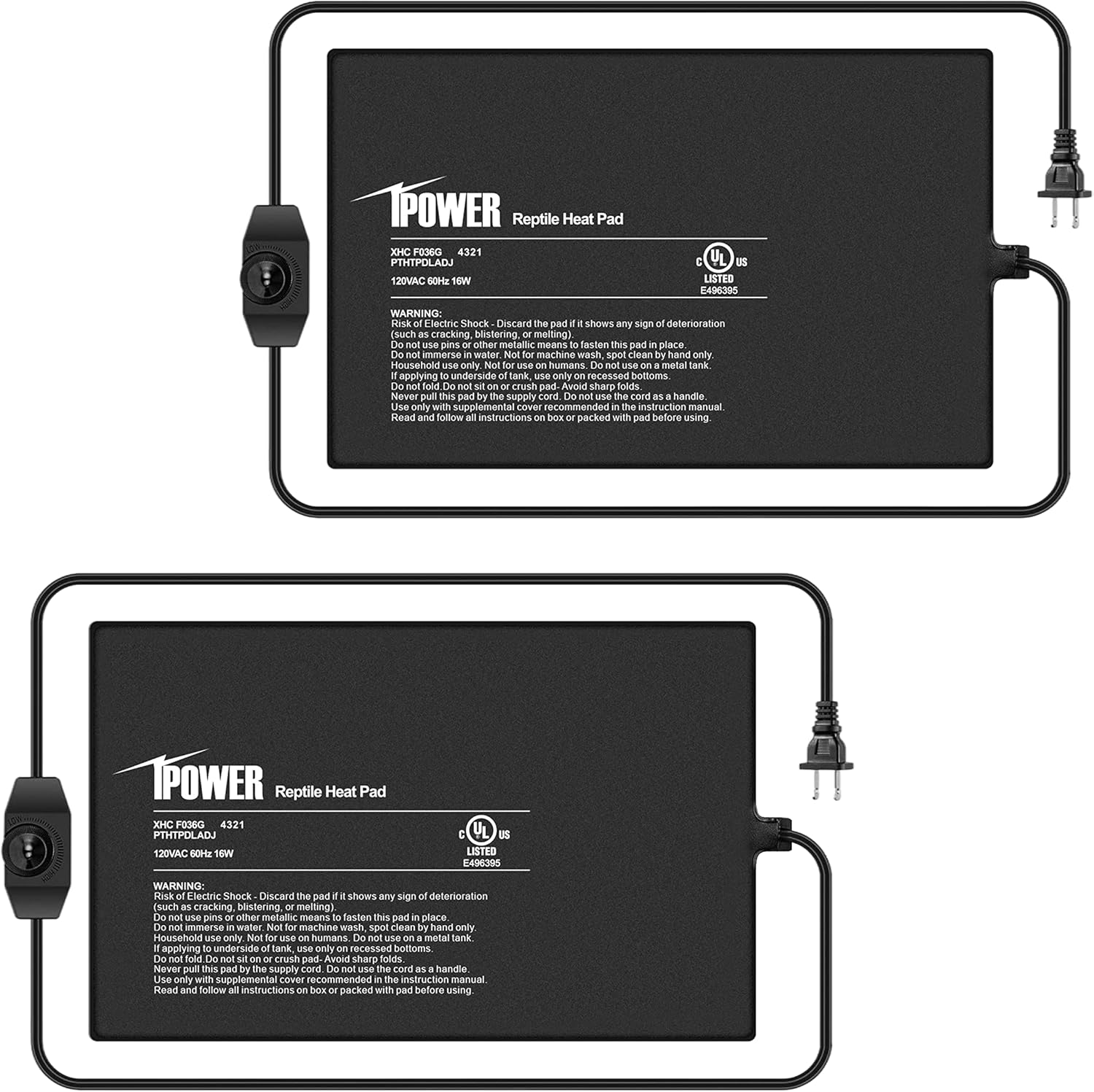 iPower 8X12 Inch 16 Watts Reptile Heating Mat with