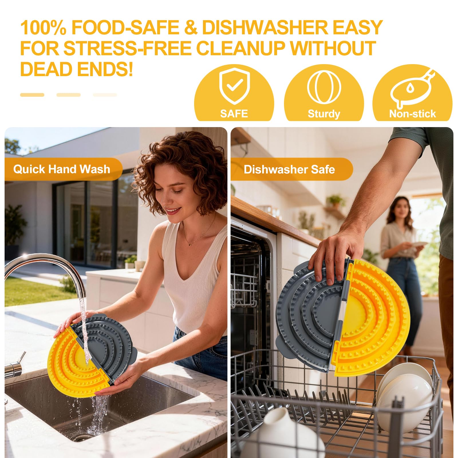 4-in-1 Tortilla Press - Leak-Proof Sealing -4