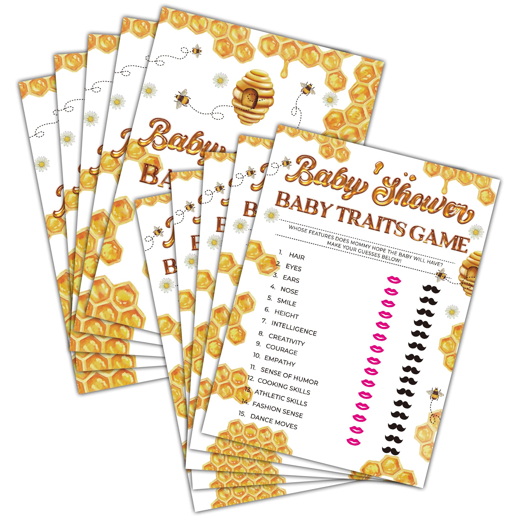 Buy Baby Shower Game Set Baby Traits Game Cards for Gender Reveal