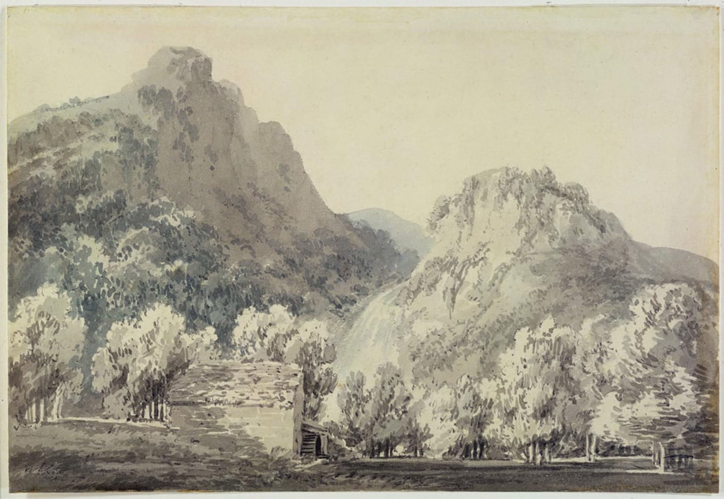 Pintura Murales Decor Cascada en Lodore Turner cuadro lienzo 60x90 5