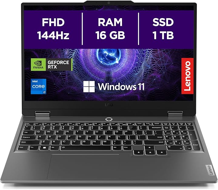 Lenovo Loq Notebook Windows 11 PC PORTATILE Intel Core i7 1TB SSD RAM 16GB