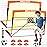 Dimples Excel Soccer Goals Kids Net for Backyard 7x5, 5x3.6, 4x3, 3x2.2 FT