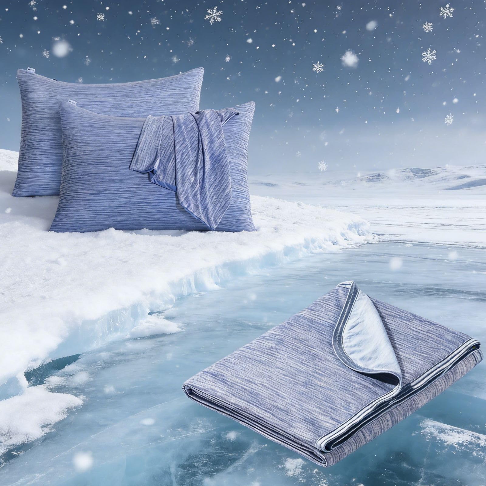 Couverture rafraîchissante Arc-Chill 3.0 avec taies d'oreiller pour des nuits d'été fraîches