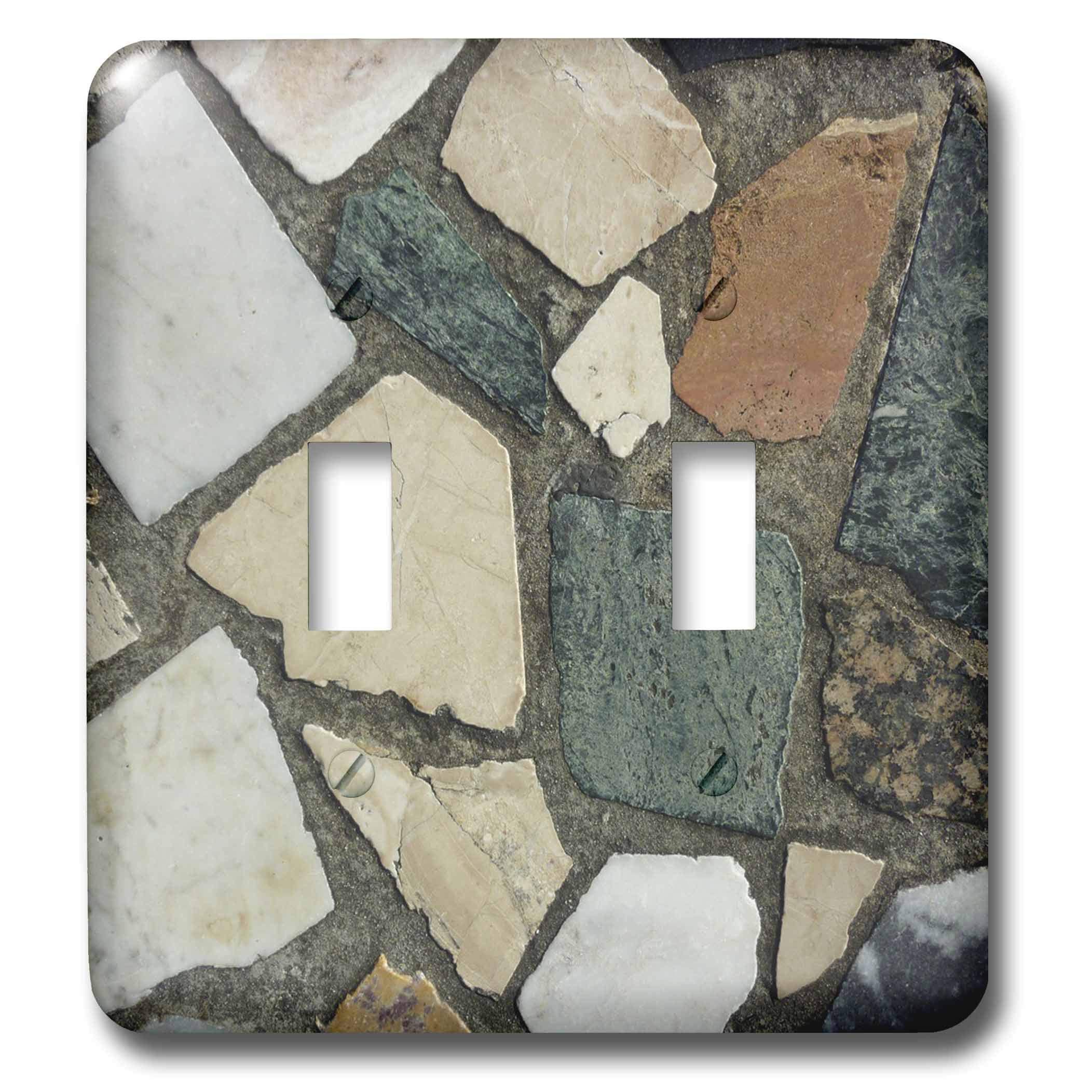 Interrupteur double bascule turquoise 3dRose pour remplacer une plaque usee