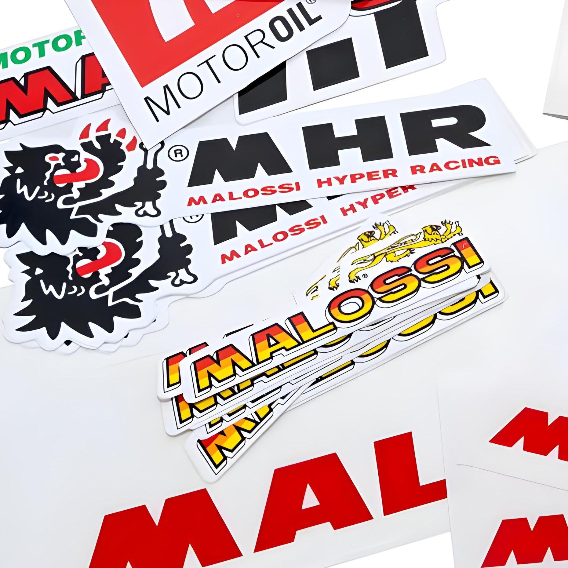 Autocollant Malossi origine - dégradé - Scoot 50 Racing
