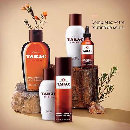 Tabac Original Bath & Shower Gel Duo Set for Men - 2 × 400 ml | Revitalising Body Wash with Classic Spicy, Woody & Musky Fragrance | Cleansing and Nourishing Shower Gel for Smooth, Fresh Skin - 7