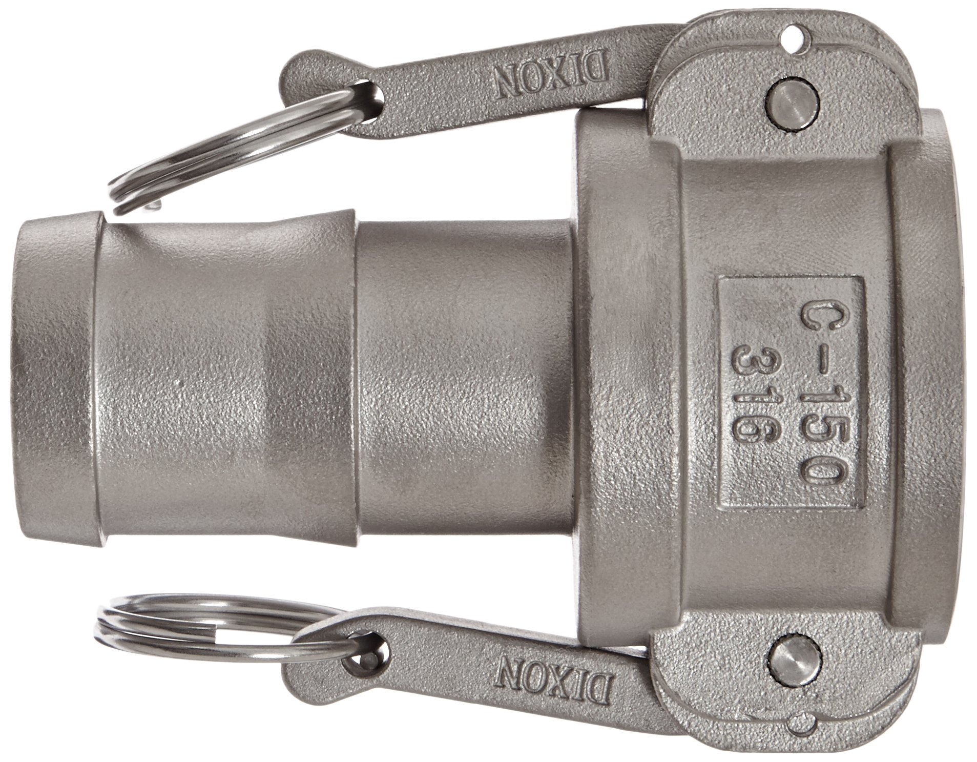 Dixon G150-C-SS Investment Cast Stainless Steel 316 Global Type C Cam and Groove Hose Fitting, 1-1/2