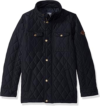 boys navy quilted jacket