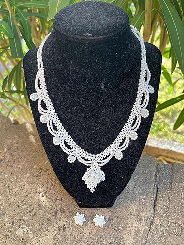 Miniatura 6 de Huichol necklace, Mexican style made with glass beads by Mexican artisans, handmade-Collar huichol, estilo mexicano hecho con cuentas de vidrio por