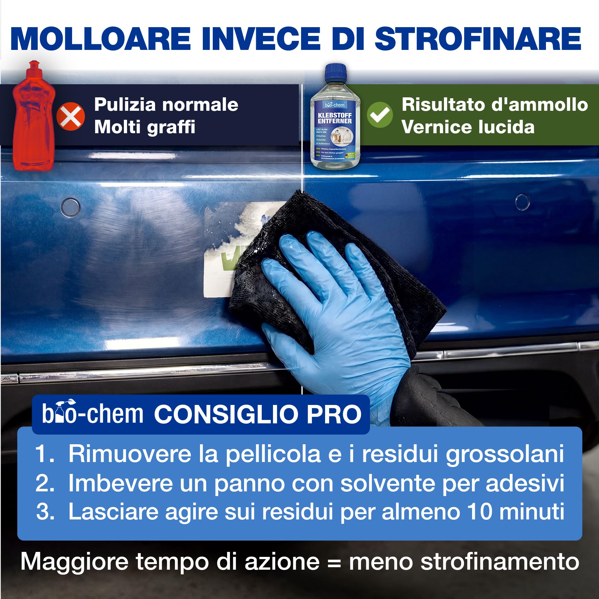 bio-chem Soluzione per rimuovere colla e adesivi 4x500 ml