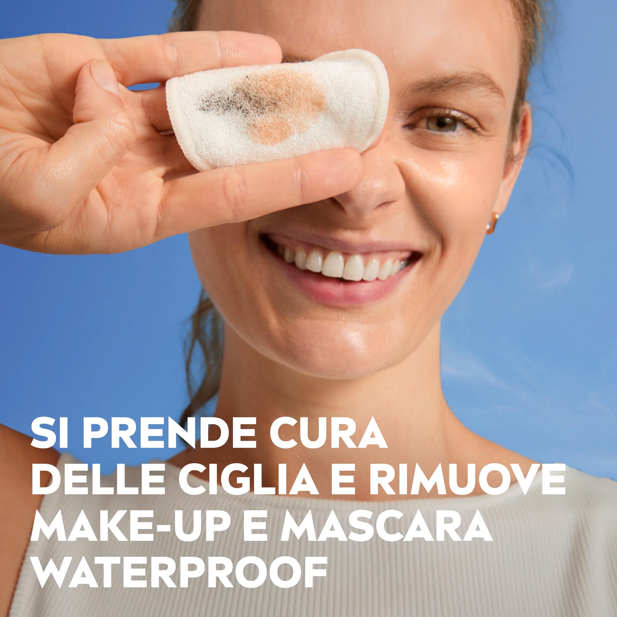 NIVEA Struccante Occhi Doppia Azione 6 x 125 ml, Struccante occhi waterproof bifasico, Detergente struccante con Fiordaliso, Rimuove mascara e make-up, Protegge le ciglia, Tutti i tipi di pelle