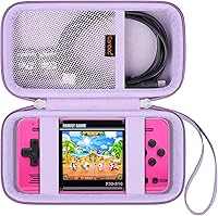 Vista 8 de Canboc Carrying Case for WELLST·G Handheld Game -Preloaded 220 Retro Video Games/ My Arcade Atari Pocket Player Pro Game Console, Mesh Pocket fits