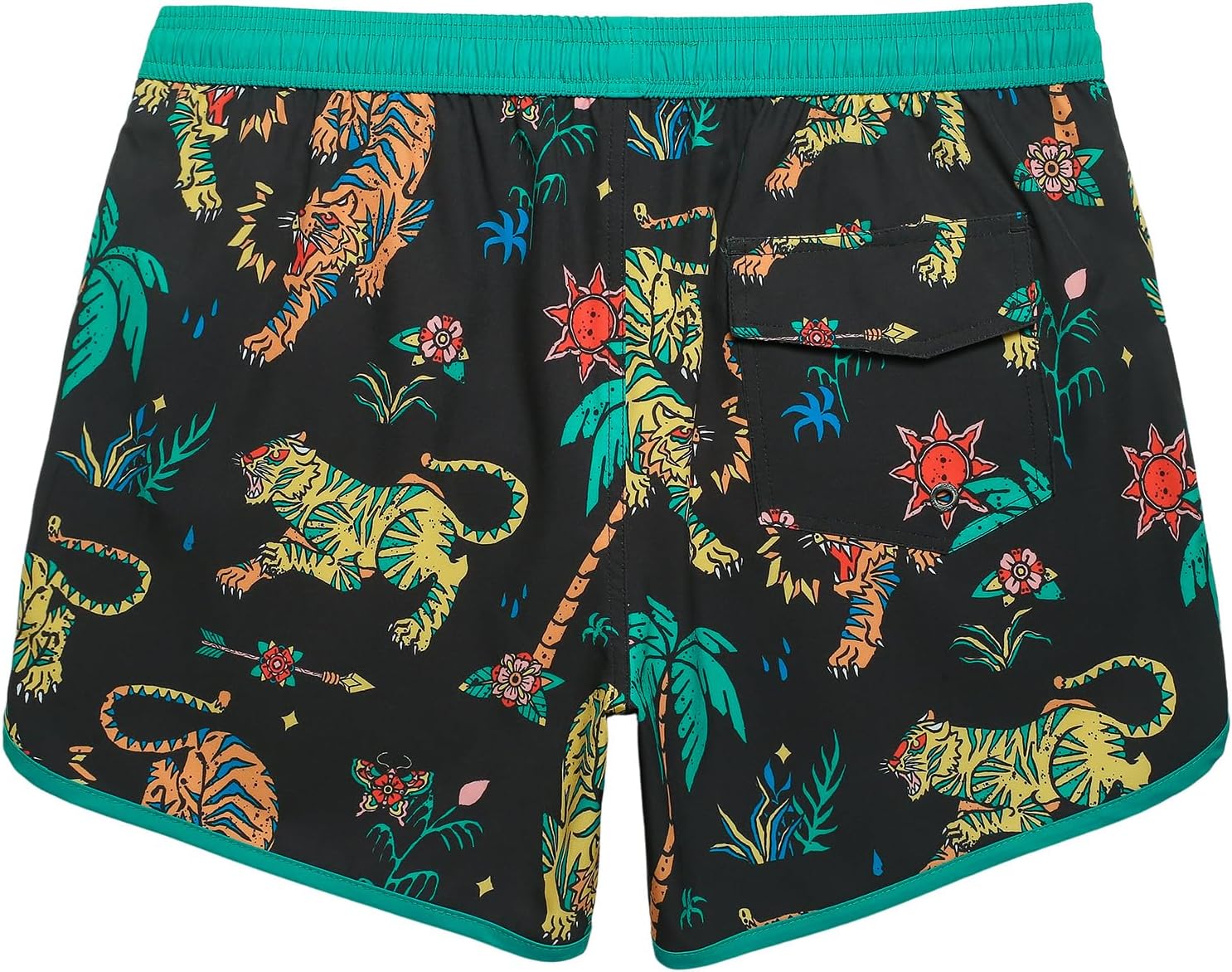 maamgic Mens Swim Trunks Retro Swim Shorts 4 Way Stretch with Mesh Vintage 80s 90s Quick Dry Swimsuits Board Shorts - Image 2