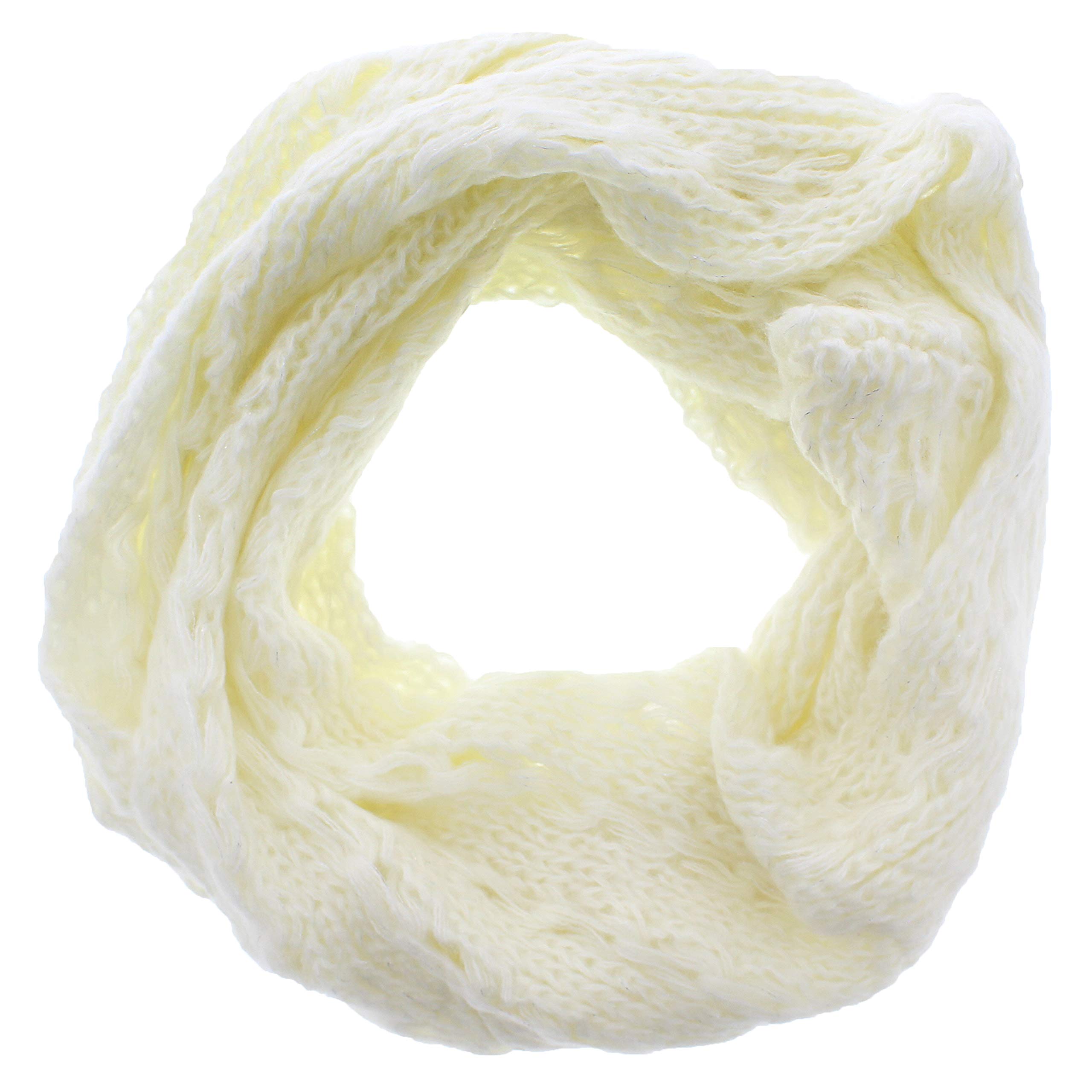 Zac's Alter Ego Warm Knitted Lurex & Sequin Womens Loop Scarf/Snood/Cowl