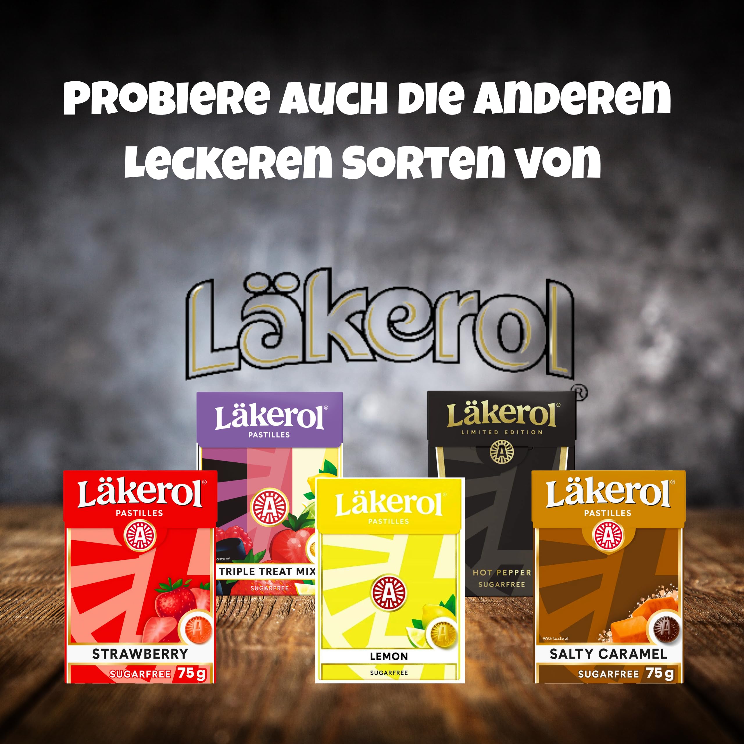 Lkerol Cactus - Lakerol Kaktus - Original Schwedisch Salmiak Salz Lakritze  Sholzwurzel Zuckerfreier Stevia Pastillen Box 25g x 4 stck : Amazon.de:  Lebensmittel & Getrnke