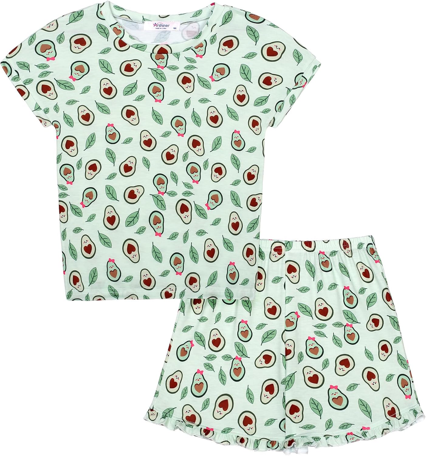 Arshiner Girls 2-Piece Tie Dye Pajamas Set Trendy Lounge Set Kids Sleepwear