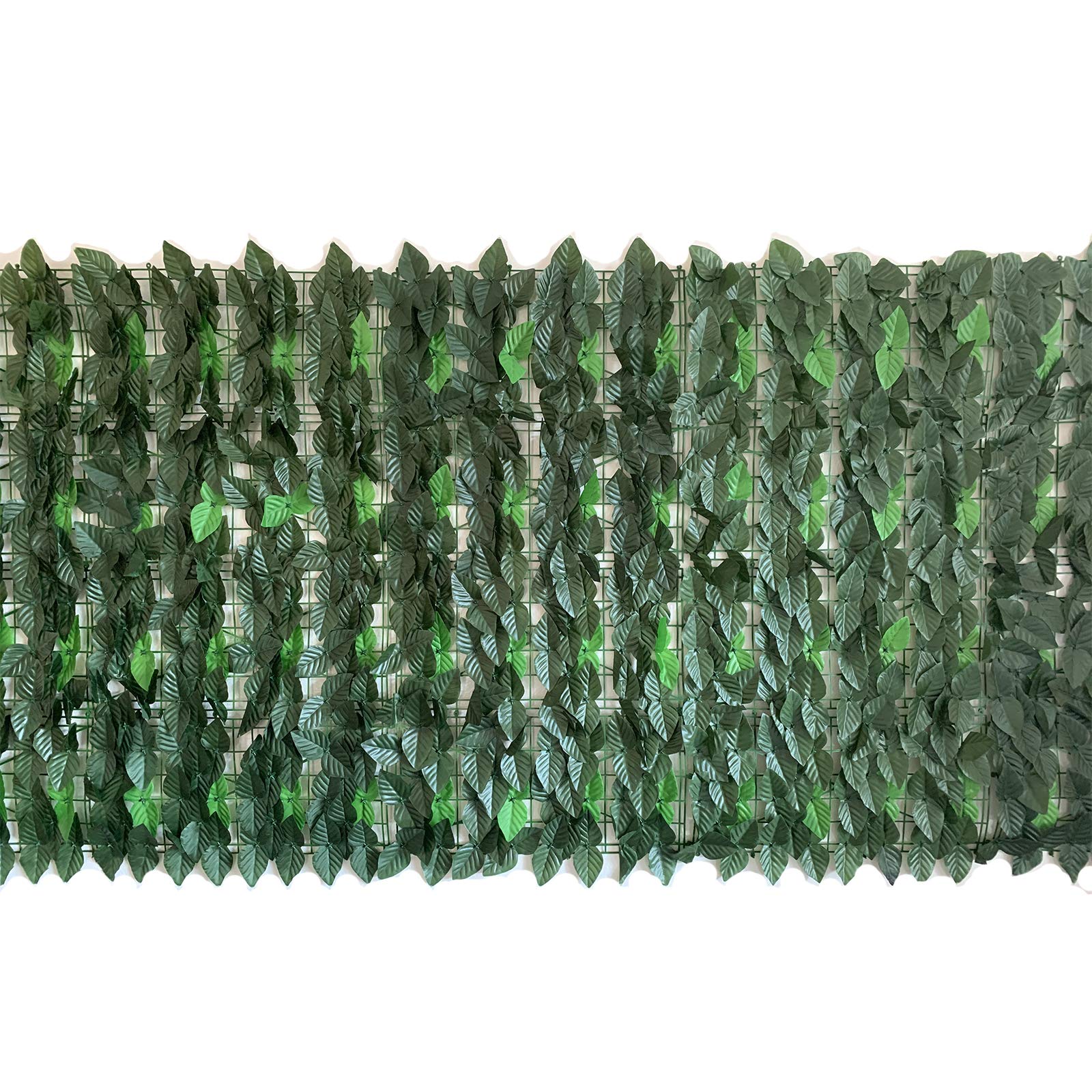 Eden's Decor 120"X40" Faux Bay Leaf Privacy Fence Screen, Natural Looking Artificial Hedge for Indoor/Outdoor Decoration Forest-Color/Mint Green Leaves