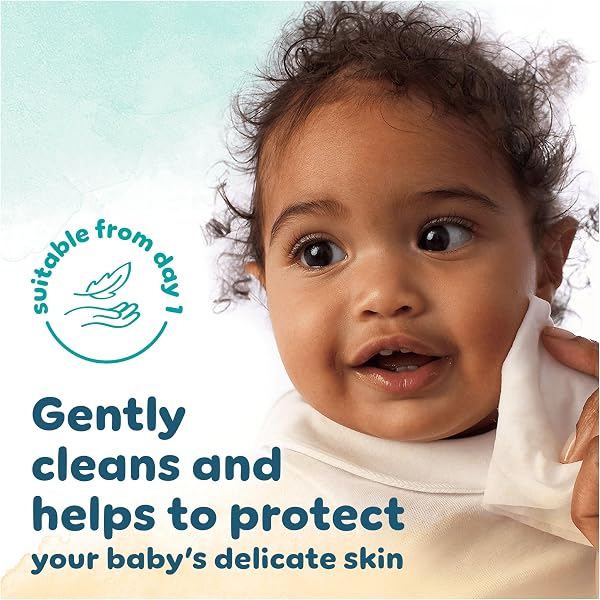 Pampers Harmonie Protect & Care Baby Wipes Plastic Free 9 Packs of 44 Wipes = 396 Baby Wet Wipes, Help restore natural skin pH - 5