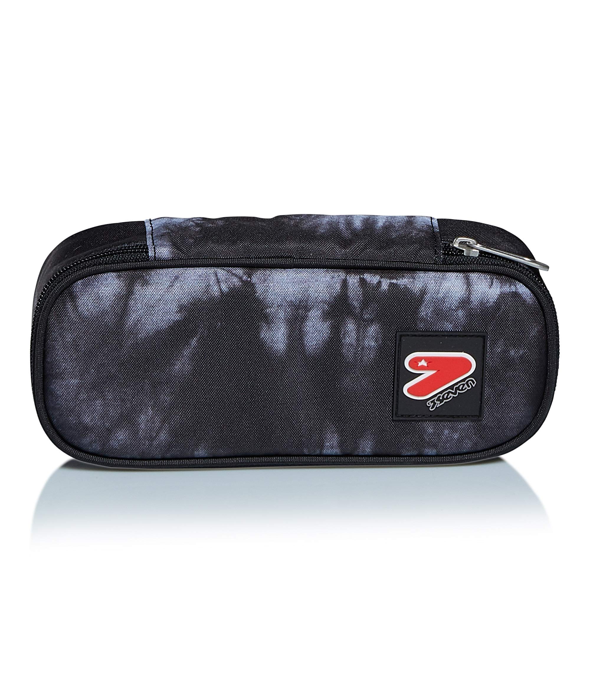 Seven Pencil case - TYE AND DYE BOY Pen Bag, Box for Stationery, Pen Pouch, Perfect for School Supplies, for Teen, Girls&Boys, Italian Design, black/gray - Image 2
