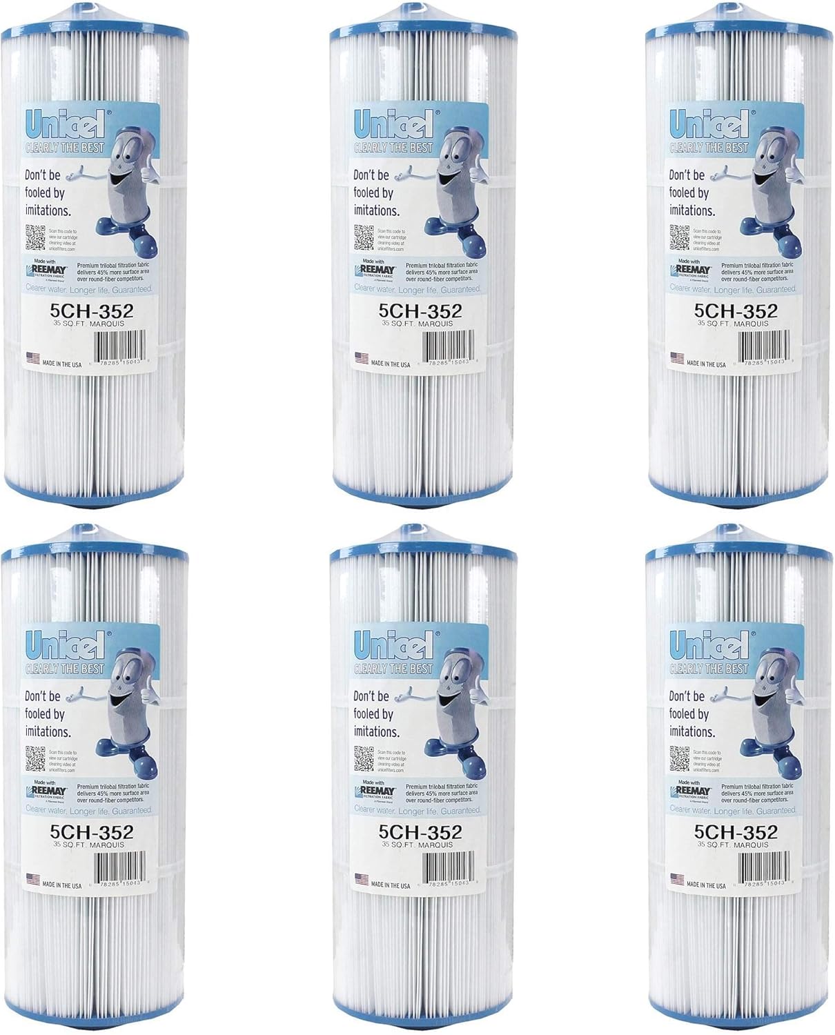 Unicel 5CH-352 35 Square Foot Media Replacement Hot Tub Spa Filter Cartridge with 151 Pleats