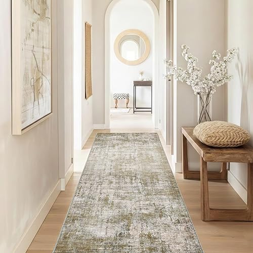 Miniatura 50 de Alfombra de área lavable de 5 x 7 pies para sala de estar, alfombra grande abstracta para comedor, dormitorio, alfombra antideslizante de 5 x 7