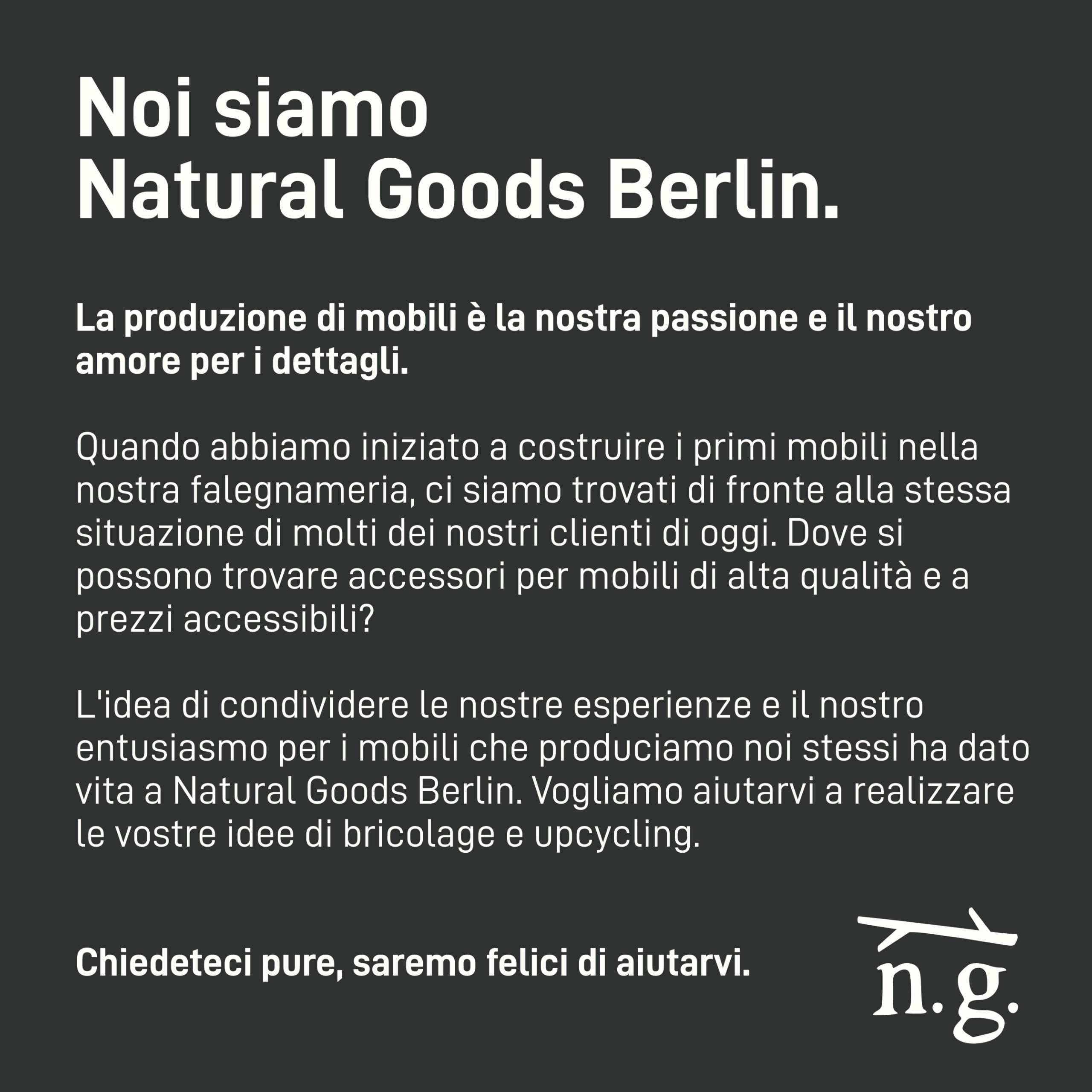 Natural Goods Berlin - 2 Supporti per Guardaroba Gard Prenzlberg, verniciati a Polvere o oliati, con Passante, Spessore 8 mm, per aste tonde da 30 mm, Fai da Te