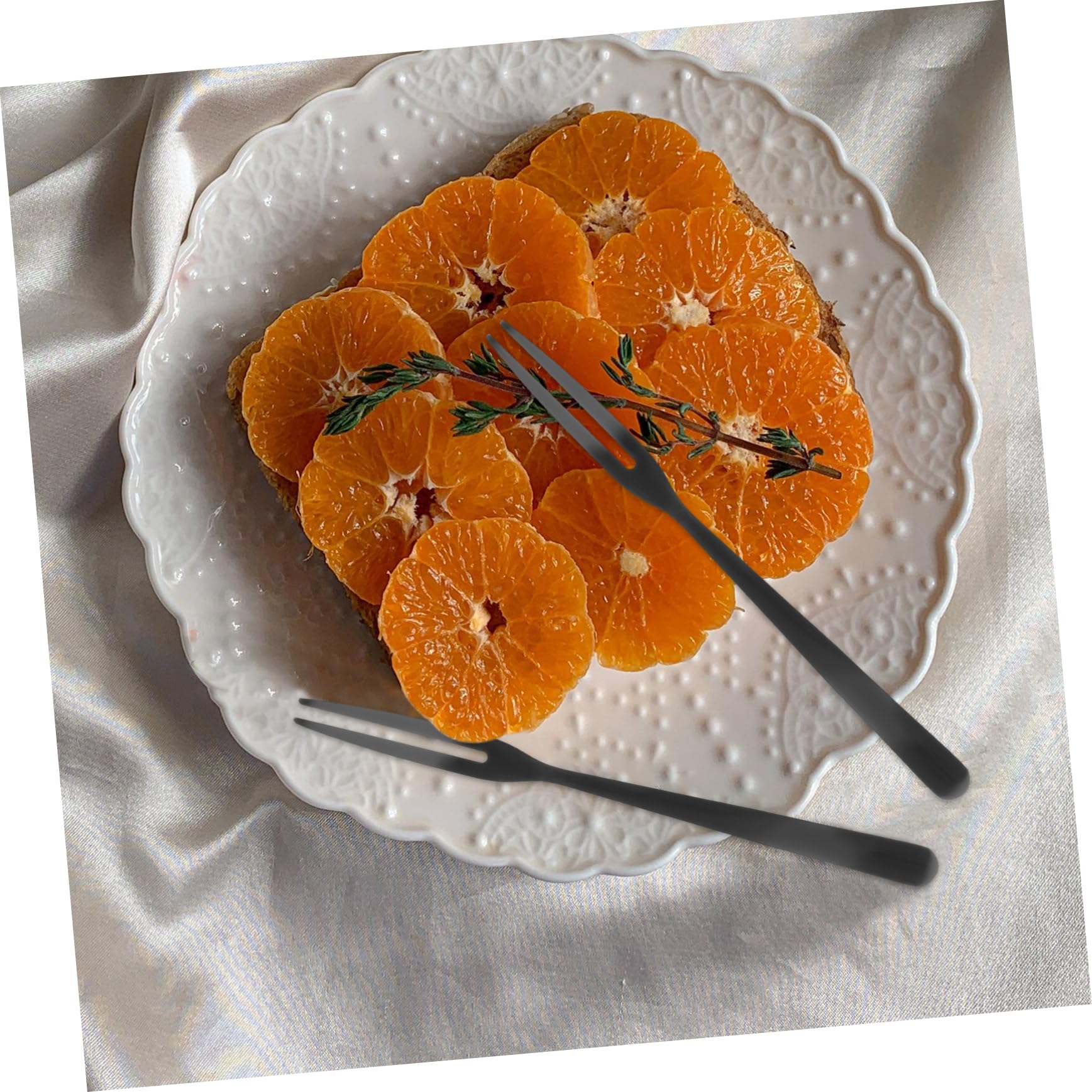 TOPBATHY 30 Piezas palillos de frutas reutilizables tenedor de aperitivos selecciones de aperitivos tenedores acero inoxidable selecciones de frutas para la fiesta tenedores de frutas