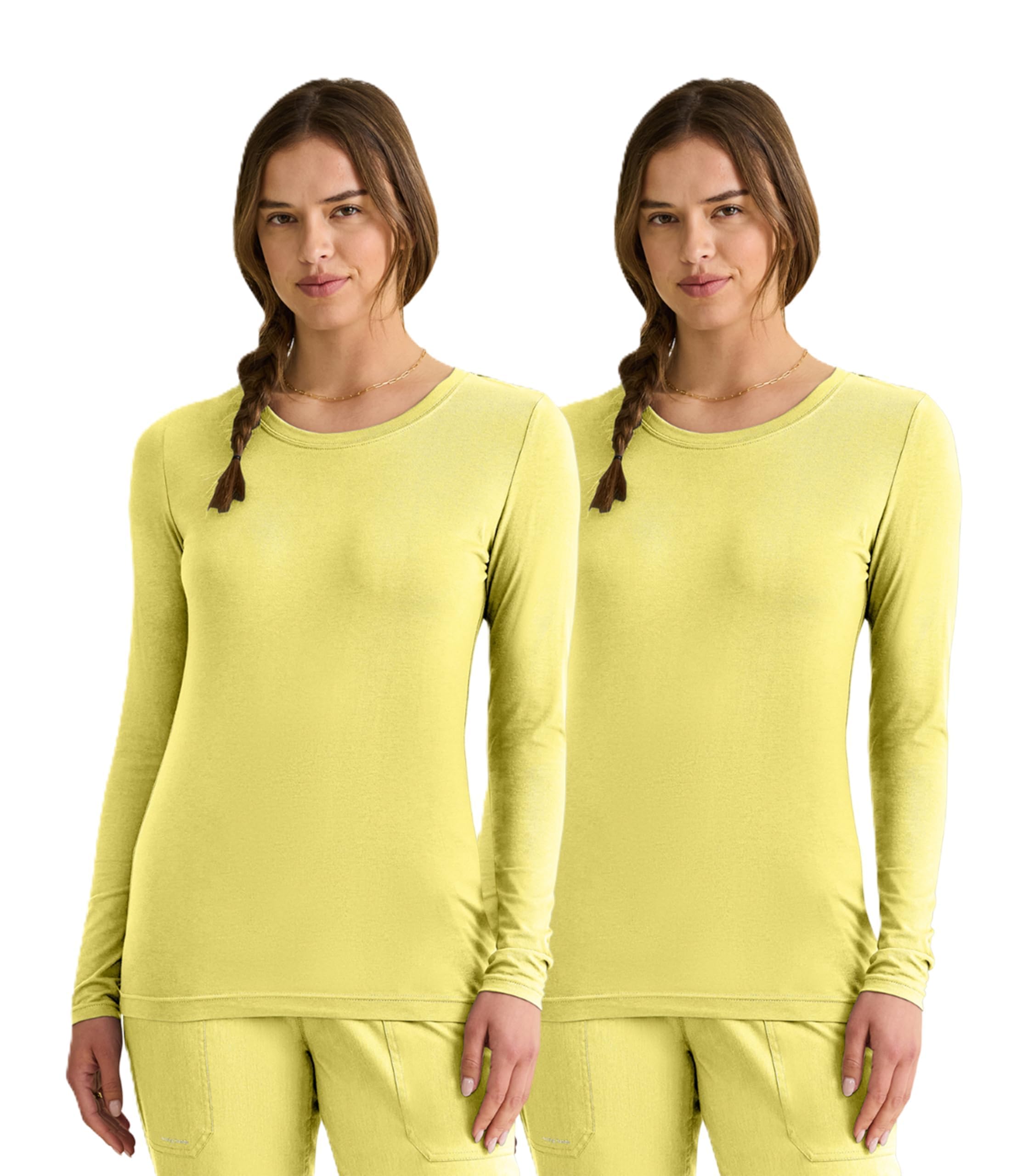 Healing Hands Women's Underscrub Soft Knit Melissa Longsleeve Scrub Tee with Breathable & Easy Care Fabric 5047