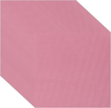 Foil Candy Wrapper 100Pcs 6x6 Inch Aluminum Chocolate Bar Wrapping Paper Sheets for Wedding Birthday Christmas Pink, 6x6