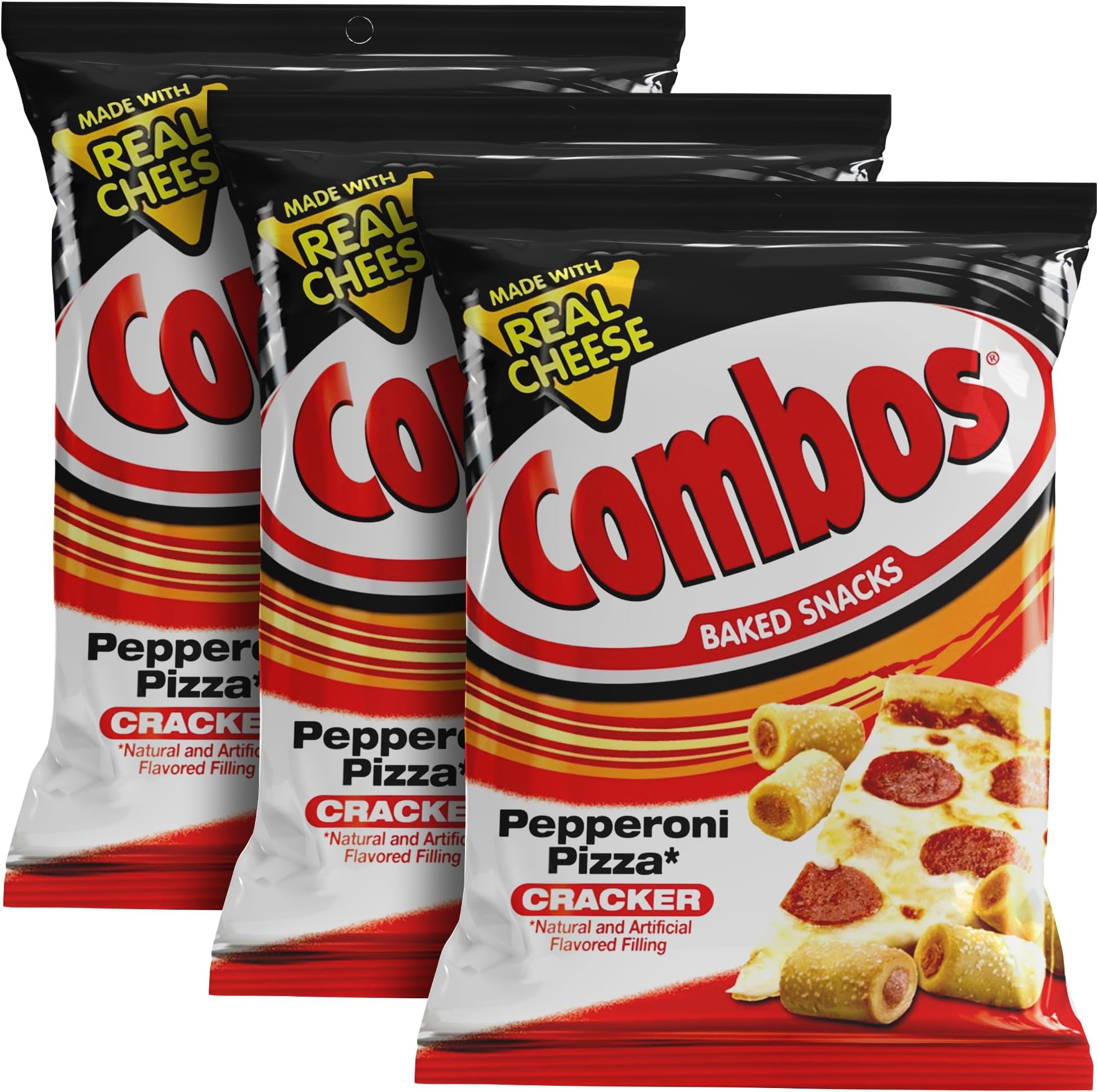 Pepperoni Pizza Cracker Baked Snacks 6.30 Oz