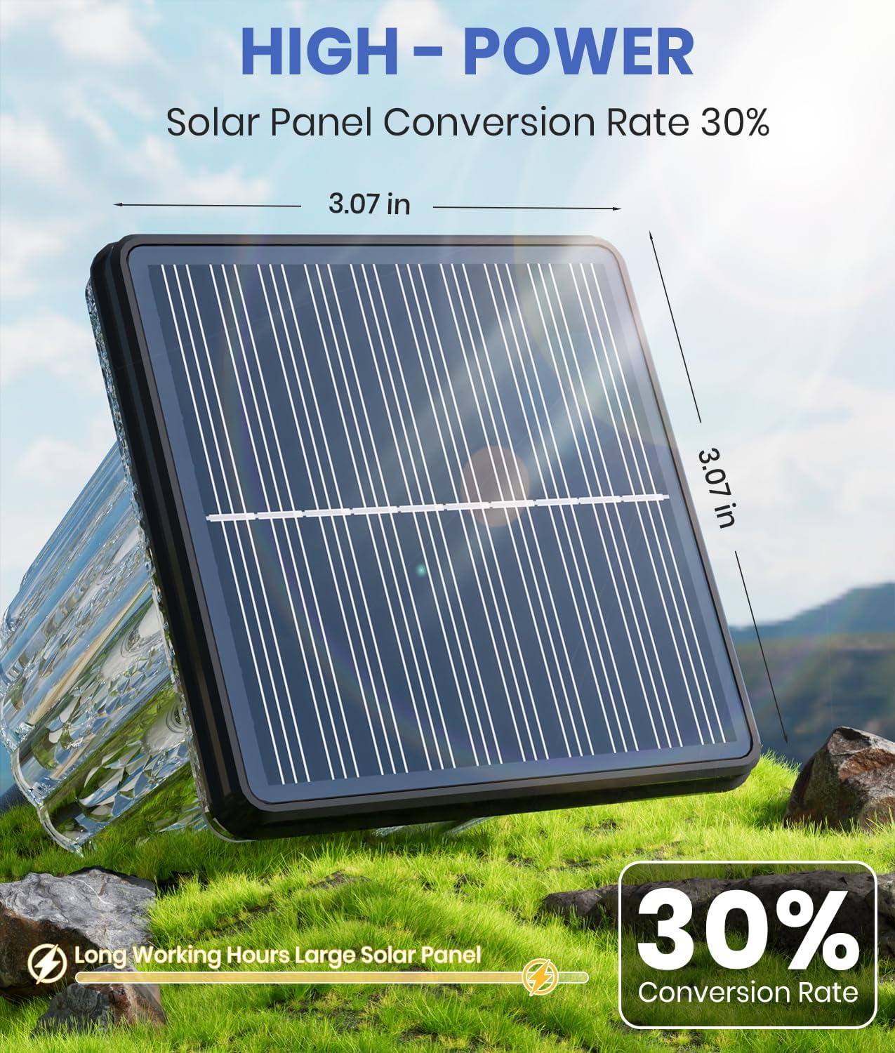 Upgraded Solar Lights Outdoor Waterproof 6 Pack, Adjustable Warm&Cool White, Pathway Lights Solar Powered Garden Decor Landscape Lighting Outside for Front Yard/Patio/Walkway/Driveway/Lawn/Path Light