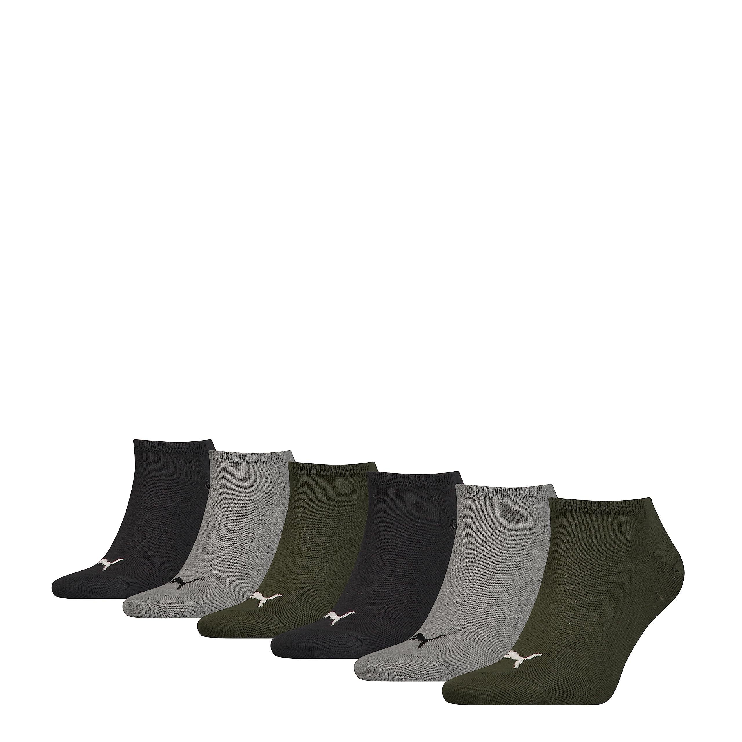 Puma Unisex Green Combo 701219578 Sneaker Sock, 47/49