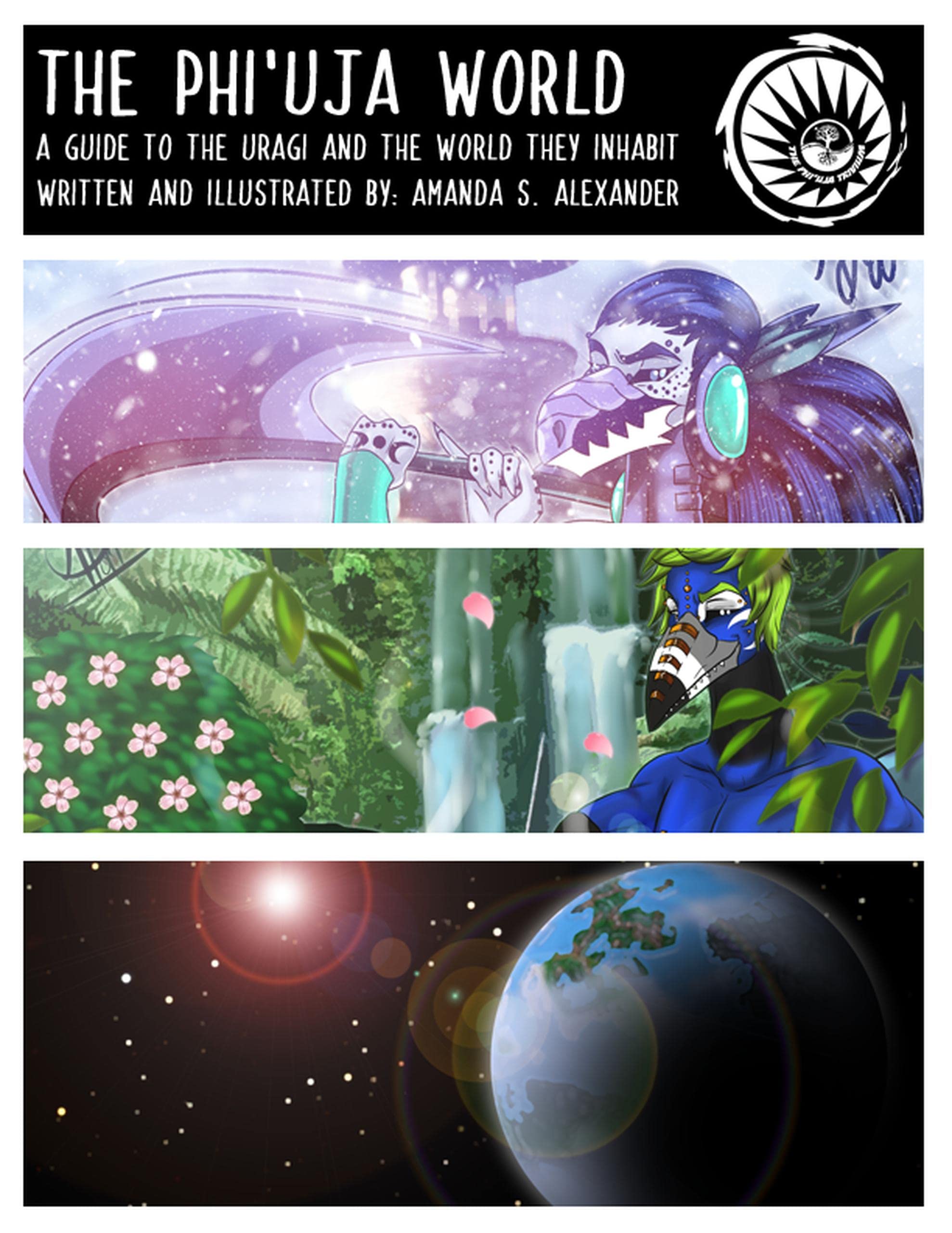 Guide The Phi'uja World sur les Uragi livre fantastique en anglais pour passionnés