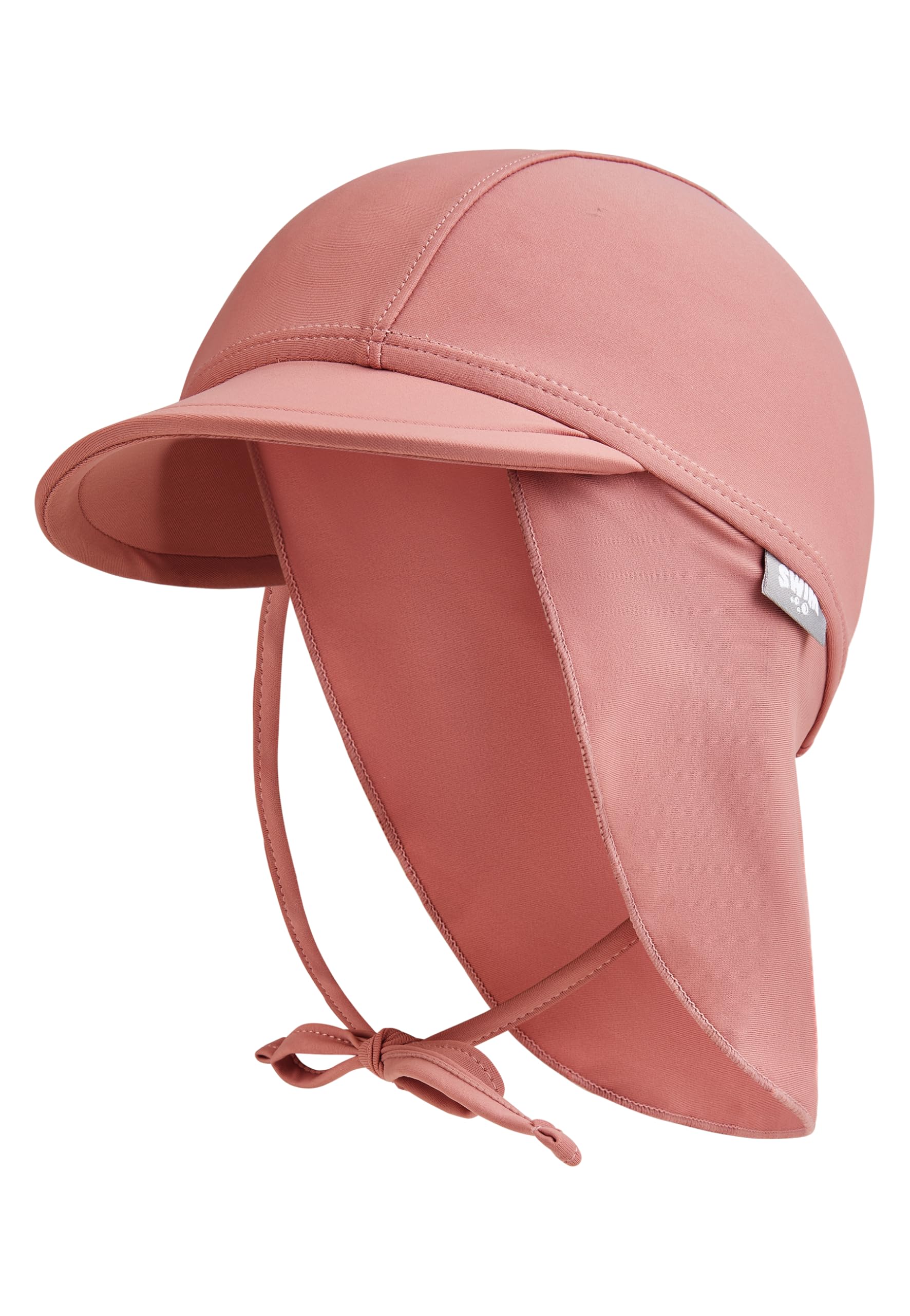 Sterntaler Unisex Peaked Cap Neck Plain Beanie Hat, Rosewood, 6 1/2
