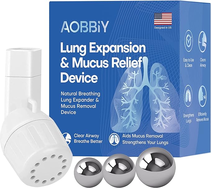 AOBBIY Mucus Clearance and Lung Expansion Device, Breathing Exercise