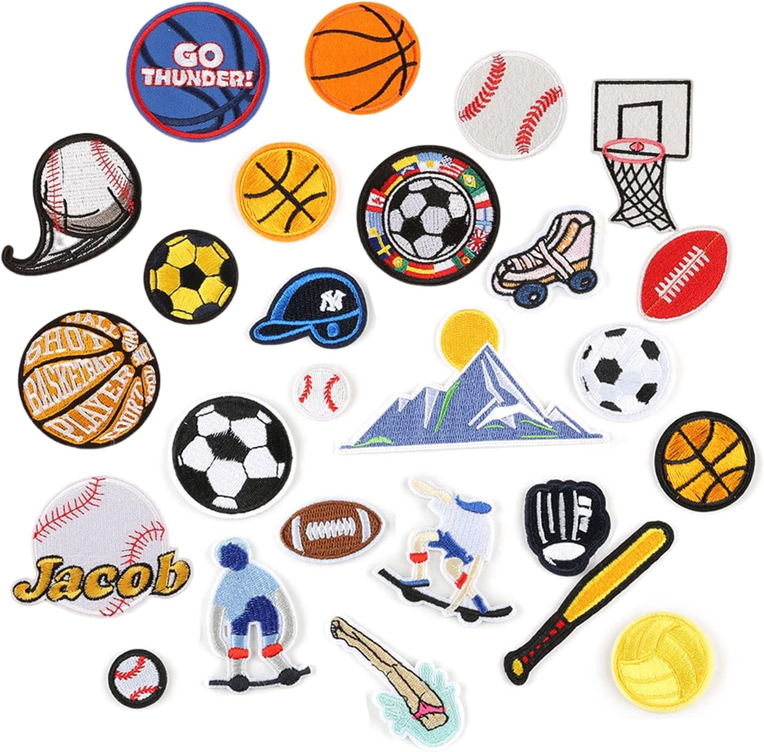 Lot De 4 écussons Brodés à Coudre Ou à Repasser Pour Sacs à Dos, Chapeaux, Loisirs Créatifs, Pour Réparation De Vêtements, Vestes, Jeans (Husky