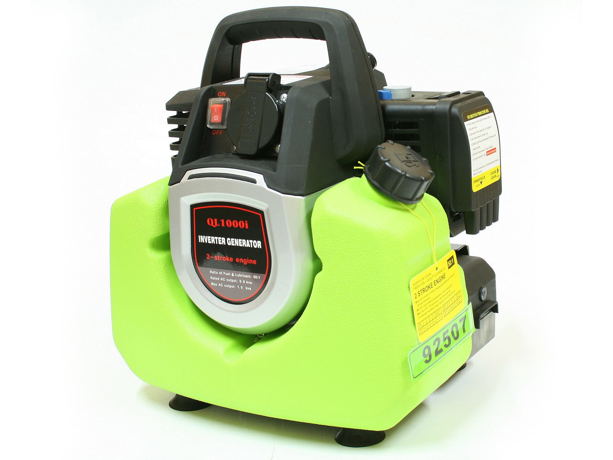 Varan Motors - 92507 Generatore a benzina portatile 1000W 230V 2tempi generatore compatto