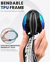 Vista 3 de OutdoorMaster Gafas de esquí con cubierta, gafas de nieve para snowboard OTG antivaho