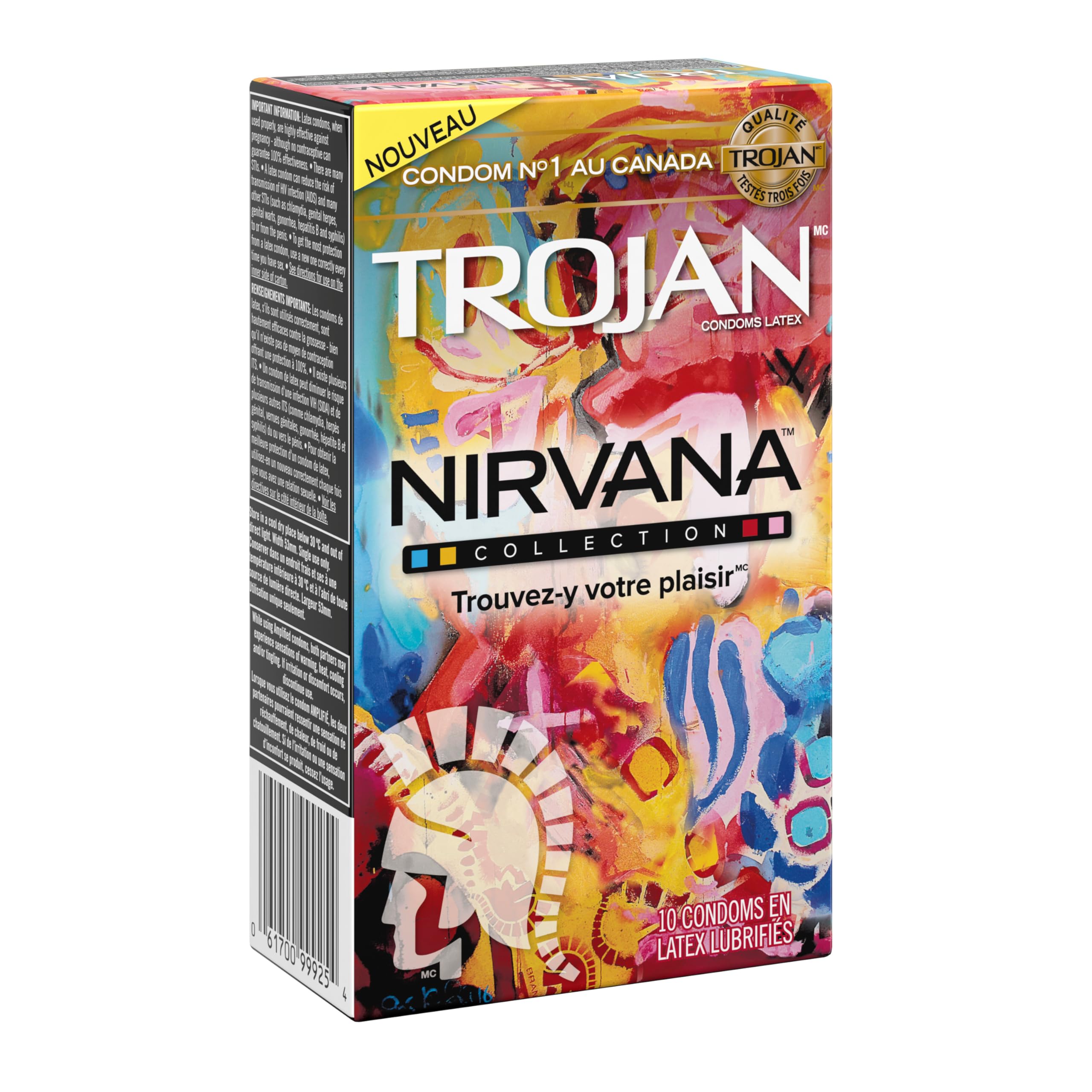 Trojan Nirvana Collection 10-Count Variety Pack Latex Condoms