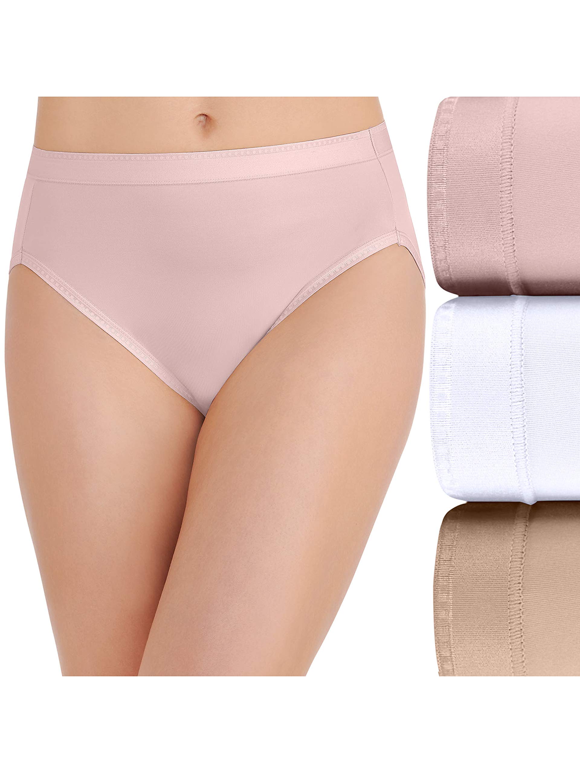 Vanity Fair Women's Comfort Where It Counts Brief (3 Pack)