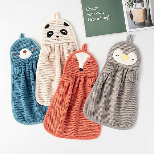 Miniatura 9 de BATTILO HOME Paquete de 6 toallas de mano con lazo para colgar, toalla de baño de mano para baño, toallas de cocina, toallas de microfibra