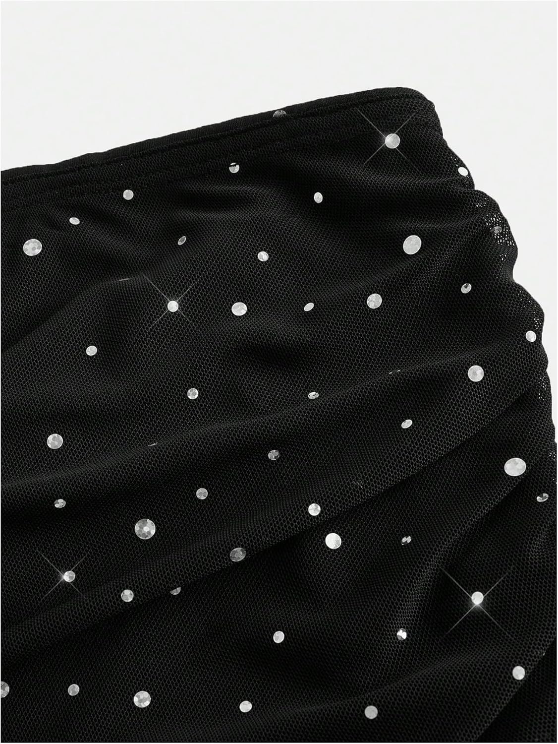 Floerns Women's Rhinestone Sleeveless Bandeau Party Corset Strapless Tube Top - Image 4