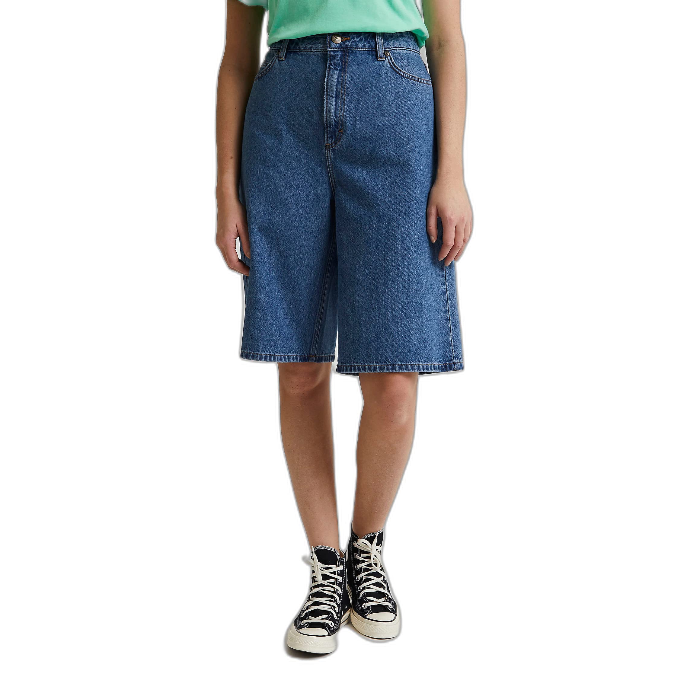 Lee Bermudas Pantalones Cortos Casuales para Mujer