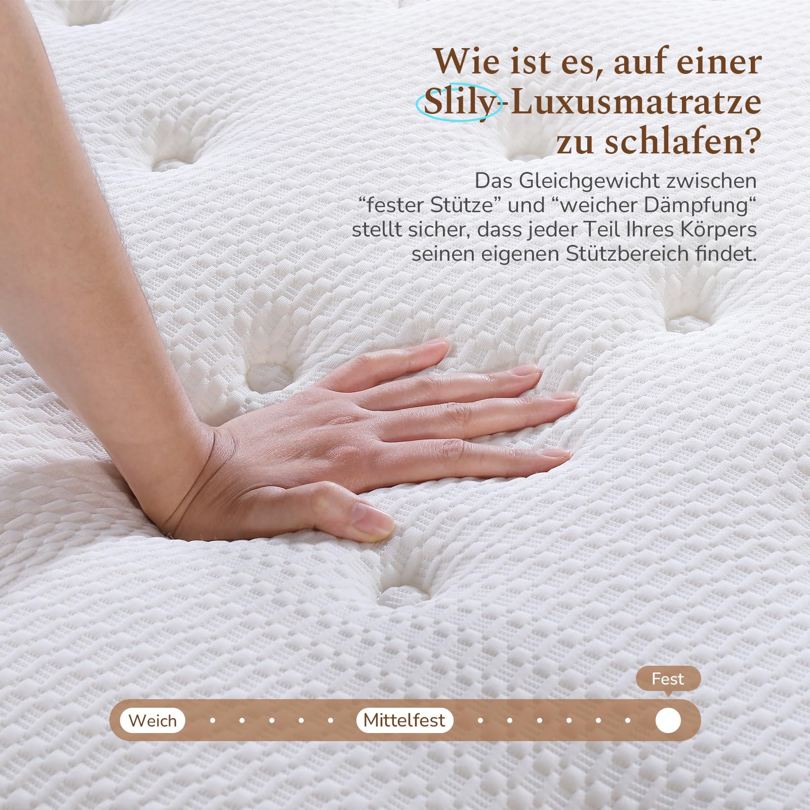 Premium-Matratze 180x200 H3 Produziert nach Deutschem Qualitätsstandard, Höhe 30cm Federkernmatratze mit Öko-Tex Zertifiziert, 7-Zonen 1.000er Tonnentaschenfederkernmatratze