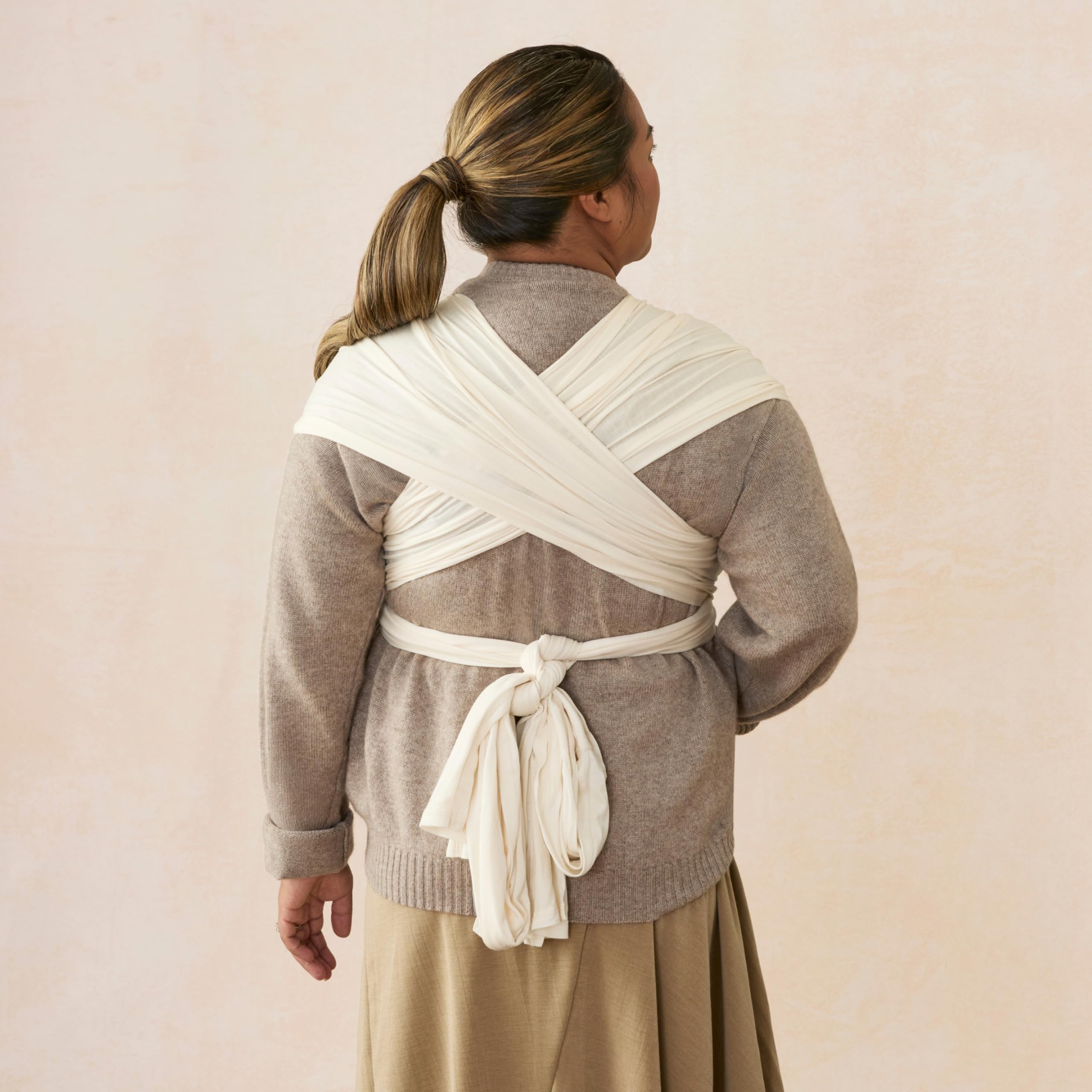 Ergobaby Écharpe de portage Aura Knit nouveau-nés 0-11,3 kg tissu élastique respirant Cream