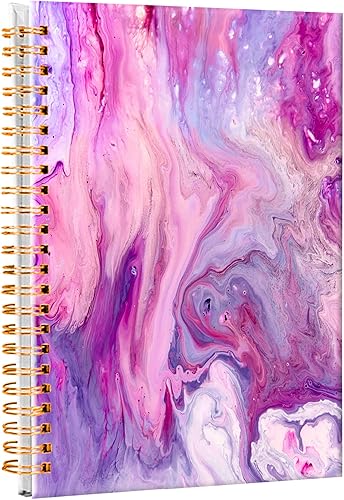 iampanda Cuaderno de diario en espiral, encuadernación fuerte de doble alambre con papel de primera calidad para niñas y mujeres, 60 hojas de lujo