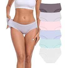 ANLIQI Womens Modal Underwear Soft Hipster Panties for Women Pack Breathable Moisture Wicking Briefs Ladies Underpants