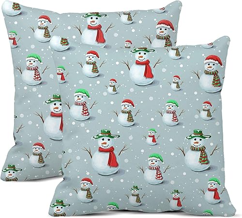 Miniatura 8 de rouihot Juego de 2 fundas de almohada de 18 x 18 pulgadas con diferentes caramelos rojos y blancos con fuente de caramelos, Navidad, Navidad, bastón