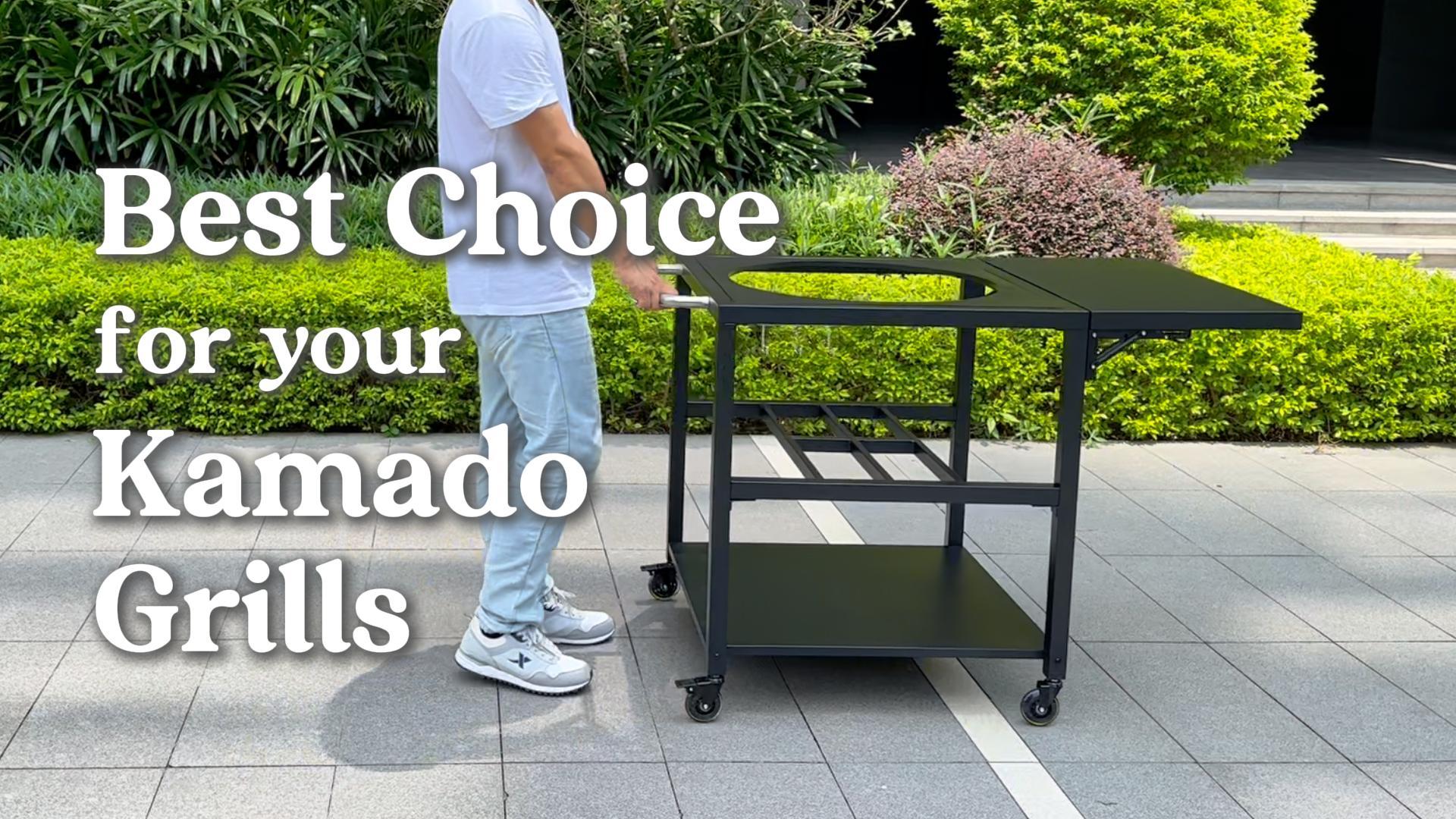 Amazon.com : Outdoor Grill Table for Big Green Egg Accessories